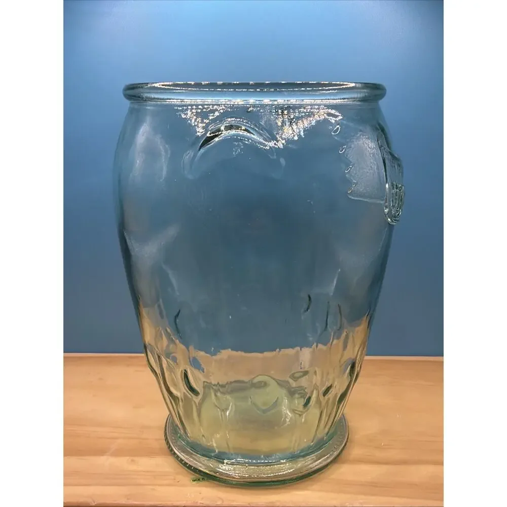 The Original Kitchen Utensil Jar VETRERIA ETRUSCA. Green Glass 